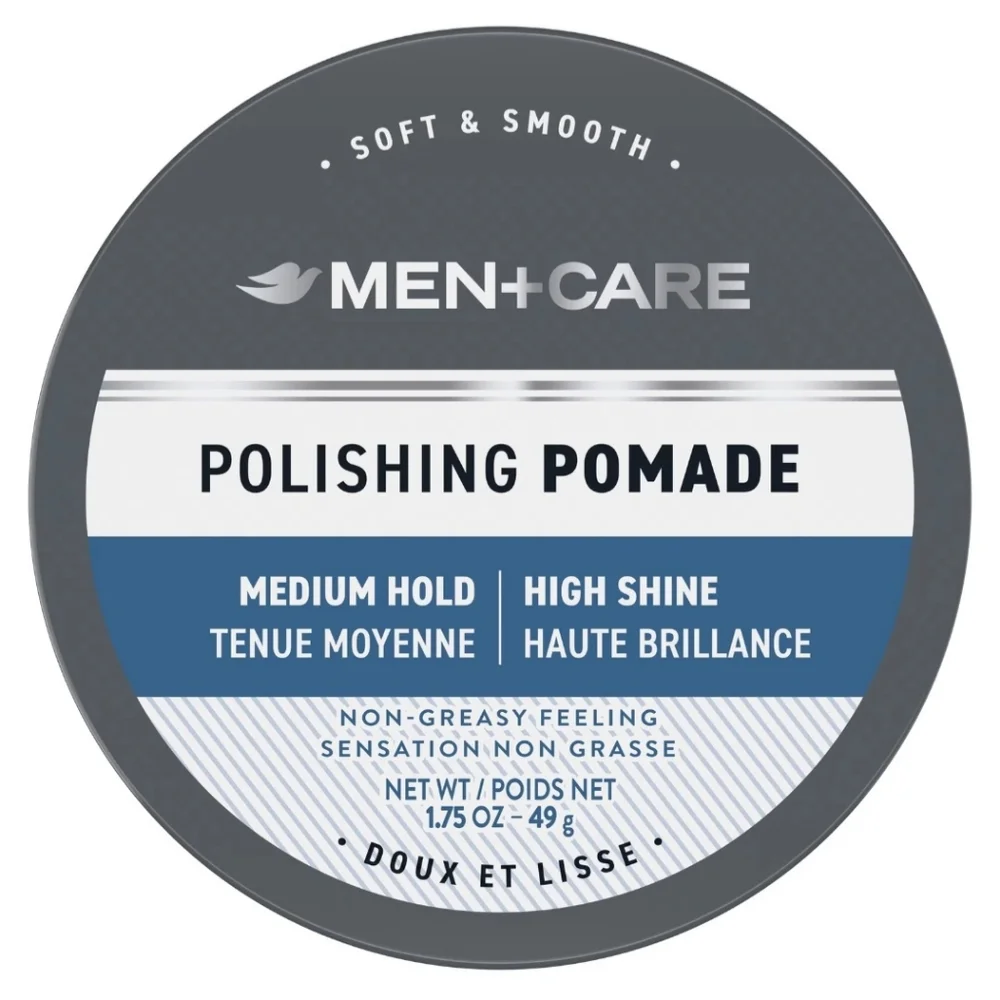 Dove Men + Care Polishing Pomade Medium Hold High Shine Non-greasy 1.75 oz / 49g